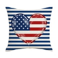 thumbnail image 2 of Independence Day Pillow Covers Striped Print Seat Cushions For Indoor Holiday Decor, 2 of 6