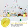 thumbnail image 3 of 26-27 4pcs Pineapple Shaped Plastic Drinking Cups with Lid and Straw Party Cup, 3 of 4