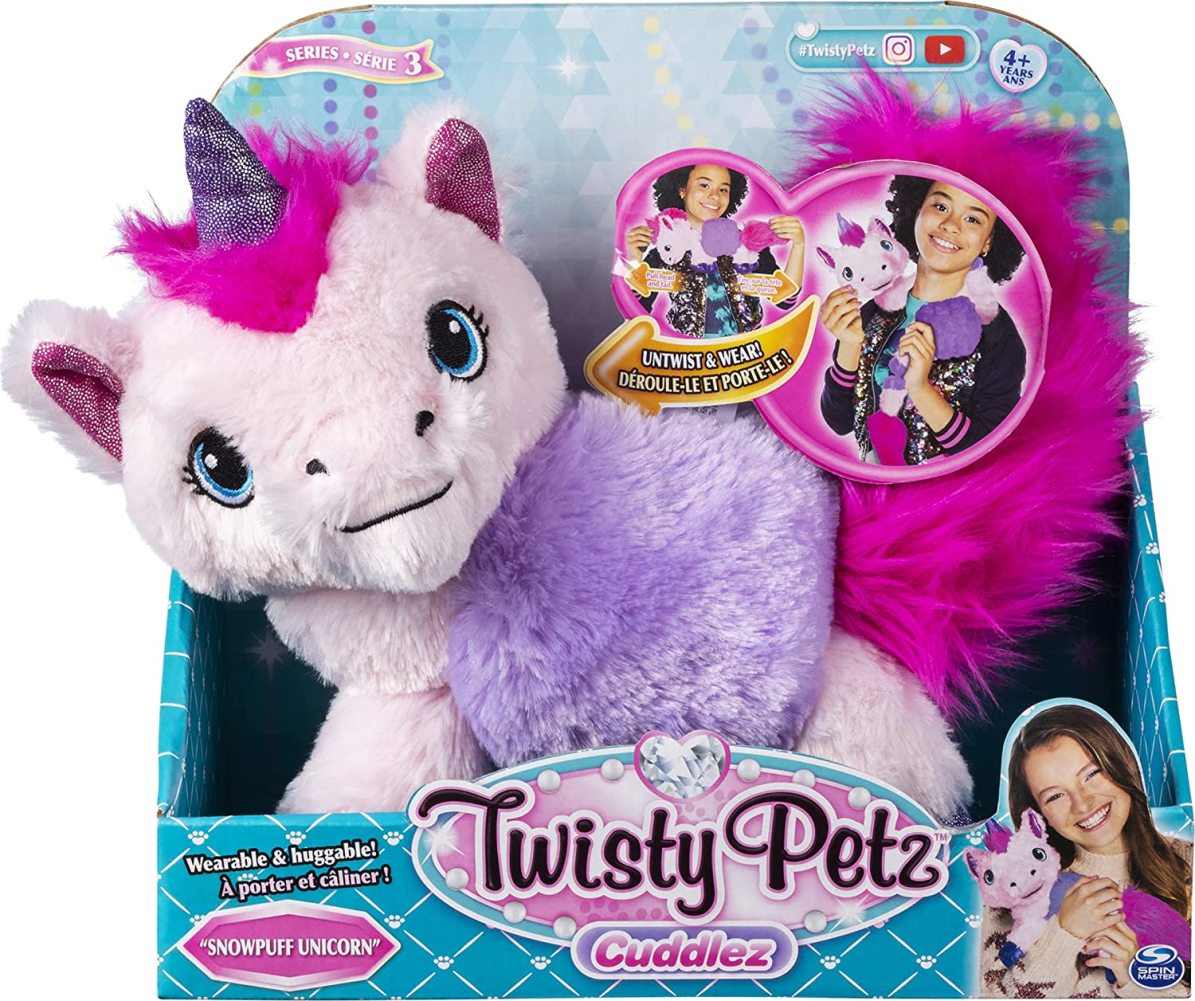 Series 4 Fluffums Unicorn Bundle with Cuddlez Plush 2 Bracelets Twisty Petz 