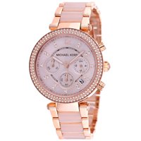 Michael Kors Women's Parker Rose Gold-Tone Stainless Steel Bracelet Watch