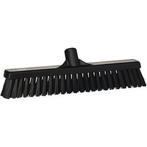 Vikan 16" Combo Push Broom- Soft/Stiff - Black (3 Units)
