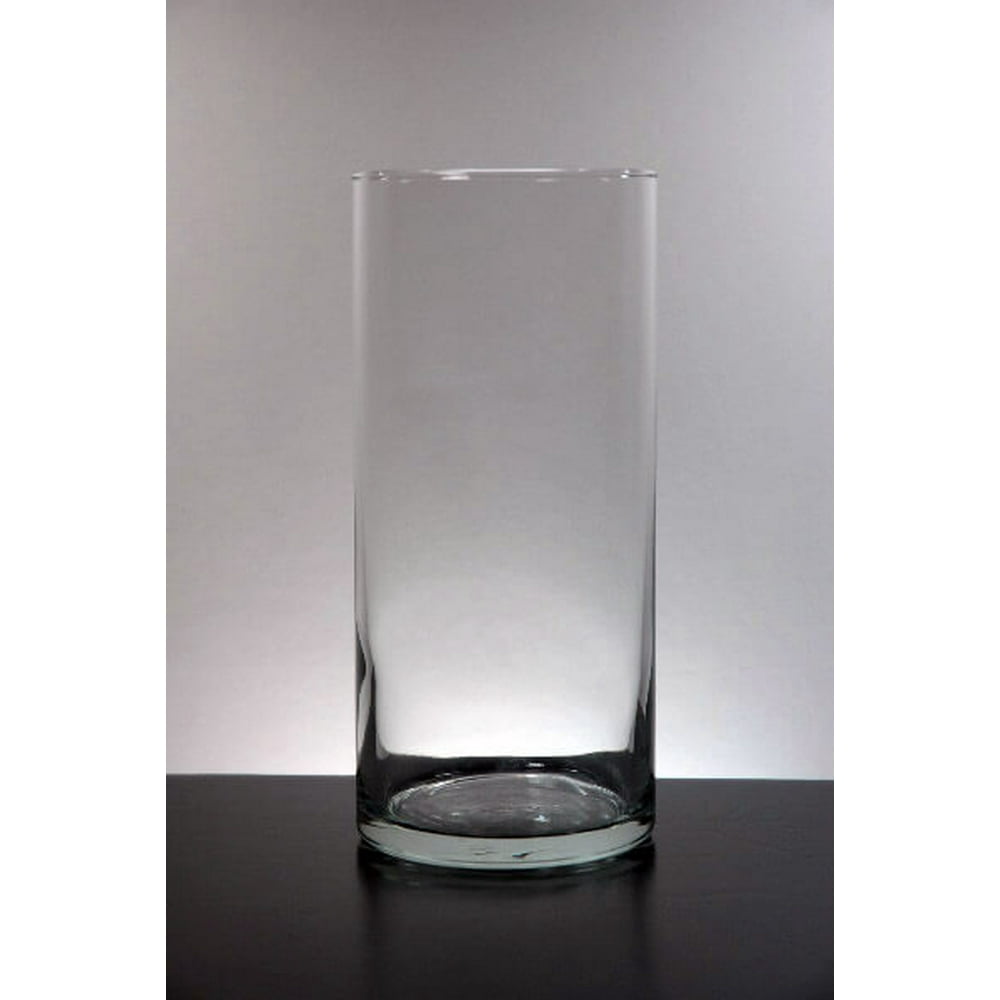Clear Glass Cylinder Vases 7.5in. Tall x 3.25 Wide