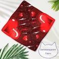 thumbnail image 3 of Valentine's Day Pack of Two Cat Bandanas - Translucent Light and Breathable Chiffon Yarn - 40.6x40.6x58/16x16x22.8in, 53.3x53.3x76.2/20.9x20.9x30 in Size, 3 of 5