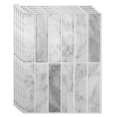 thumbnail image 5 of 10Pcs Peel and Stick Backsplash Tile,11.4'' x 9'' Subway Tile,Self-Adhesive Wall Tiles for Kitche,Bathroom,RV,Thicker Design in Gray, 5 of 8