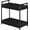 Black, variant on Bathroom Countertop Organizer, 2 Tier Counter Organizers and Storage for Bathroom Sink Dresser, Wooden Standing Vanity Shelf Tray for Makeup Perfume Skincare, Rustic Brown