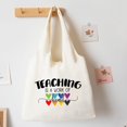 thumbnail image 1 of Bolso De Hombro De Lona Reutilizable De Moda Casual Tote Shopper Bolsa De Tela Para El Día Del Maestro Gao Jiahui  unisex, 1 of 2