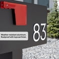 thumbnail image 3 of 4" Mailbox Address Number | Silver. Number "3", 3 of 8