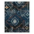 thumbnail image 3 of Unique Loom Morocco Collection Area Rug - Rif (8' x 10' Rectangle Navy Blue/Black), 3 of 7