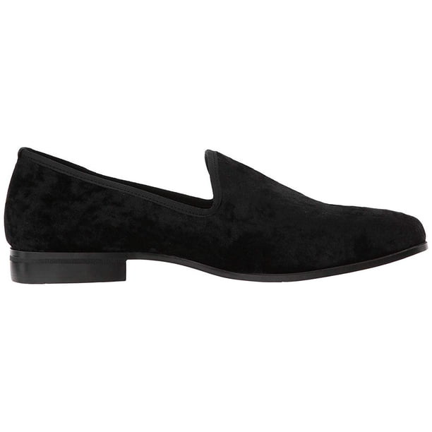 stacy adams black suede loafers