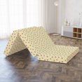 thumbnail image 4 of Floral Foldable Mattress, Irregular Dots and Flowers, 78.7" x 47.2", Eggshell Blush, by Ambesonne, 4 of 4