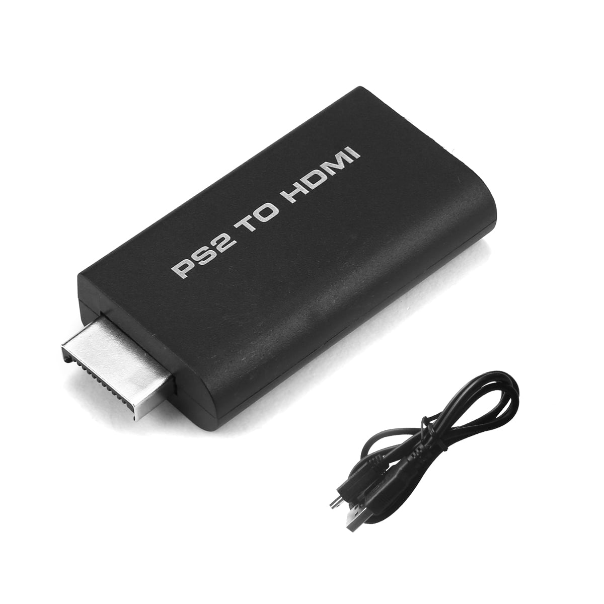 PS2 to HDMI Video Converter AV Adapter with 3.5mm Audio Output for PS2