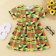 Baby Girls' Short Sleeve Jacquard Party Dress Toddler Kids Baby Girls