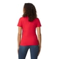 thumbnail image 2 of Gildan G650L T-Shirt Softstyle pour Femmes de Poids Moyen - Rouge - 2TG, 2 of 2