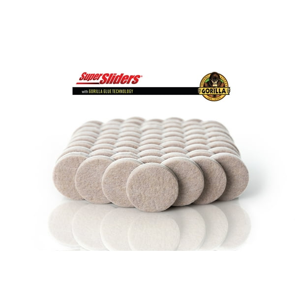 Super Sliders Super Sliders x Gorilla Glue 1 1/2" Round Felt Pads for