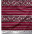 thumbnail image 1 of Soimoi Rayon Fabric Stripe & Mandala Kaleidoscope Decor Fabric Printed Yard 42 Inch Wide, 1 of 1