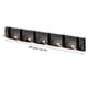 thumbnail image 4 of Colgador de puerta portátil ajustable de 45 grados, plegable, 6 ganchos, gancho de almacenamiento de estilo Simple, soporte para ropa, sombrero, Almacenamiento y organización del hogar Oro negro Bewildely HA063591-02B, 4 of 6