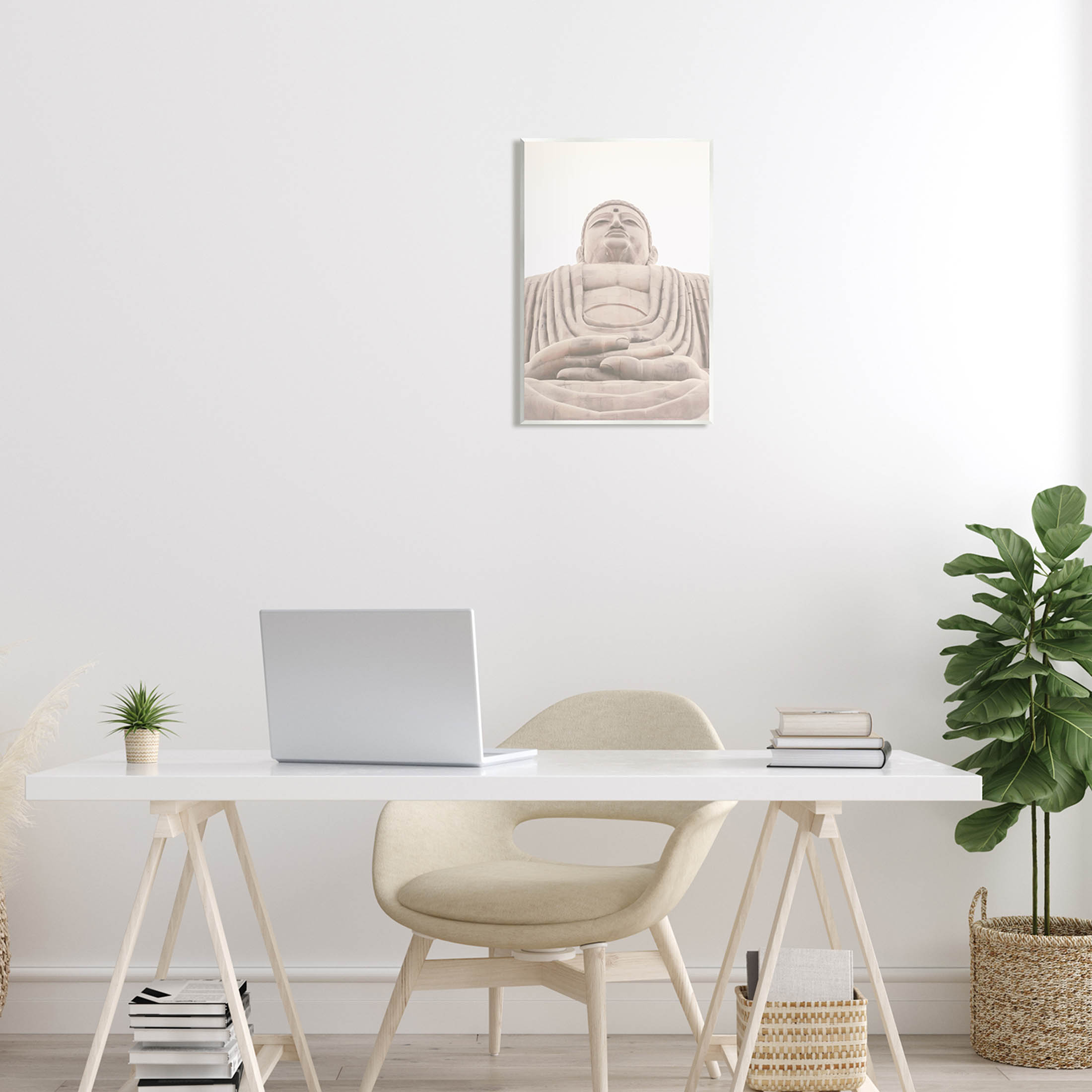 Spiritual Buddha Sacred Sculpture Religious Photograph Unframed Art Print Wall Art