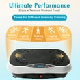 thumbnail image 5 of RICAN Vibration Plate Exercise Machine, Vibrating Board 300LBS Capacity, Vibration Platform with Resistance Bands, Remote Control, Silver-White, 5 of 12