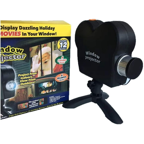 Hongchun Halloween Holographic Projection, Halloween Projector Lights with a Tripod, Christmas LED Projector Lights, 12 Patterns Festival Outdoor Decor for Holiday Party Decoration Wall Motion