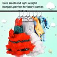 thumbnail image 4 of 20 Pack Kids Hangers - Plastic Baby Hangers for Closet - Childrens Hangers for Clothes & Infant Hangers for Closet - Ideal for Everyday Standard Use - Gray, 4 of 7