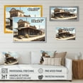 thumbnail image 4 of Designart Landscape Wrapped Gold framed wall art, Scenic View of a Wild West Train Station I , Landscape Cottage Large framed wall art decor, Brown Traditional Gold framed wall art, Gold Frame, 4 of 5