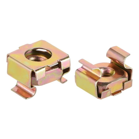 

M4 Cage Nuts for Server Rack Cabinet Carbon Steel Yellow Zinc Plated 20 Pcs