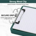 thumbnail image 4 of HearthHarmony Small Clipboard with Storage, A5 Clipboards with Pen Holder, Half Letter Clip Boards 6x9 Mini Plastic Clipboard with Low Profile Clip for Classroom, School, Office Supplies (Emerald), 4 of 16