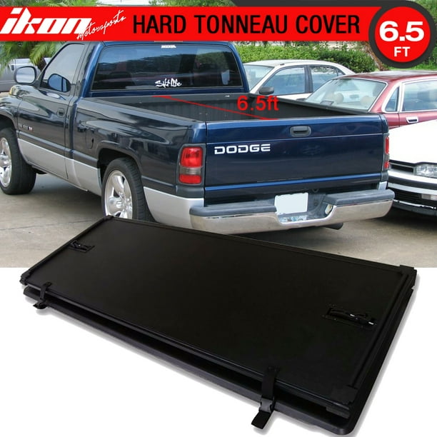 Compatible With 94 02 Dodge Ram 2500 3500 6 5ft Bed Lock Tri Fold Hard Solid Tonneau Cover Walmart Com Walmart Com