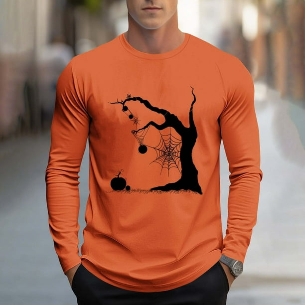 Blusas y camisas de manga larga y cuello redondo para hombre, moda informal, estampado, deportivas, de manga larga y cuello redondo, blusas, camisas, blusas para hombre, poliéster