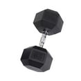 thumbnail image 2 of Body-Solid Rubber Coated Hex Dumbbell, Black, 70 lb, 2 of 26