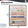 thumbnail image 4 of Stupell Industries Cottage Blooming Bookstack in Pastels Black Framed Giclee Art, 16 x 20, by LSR Design Studio, 4 of 8