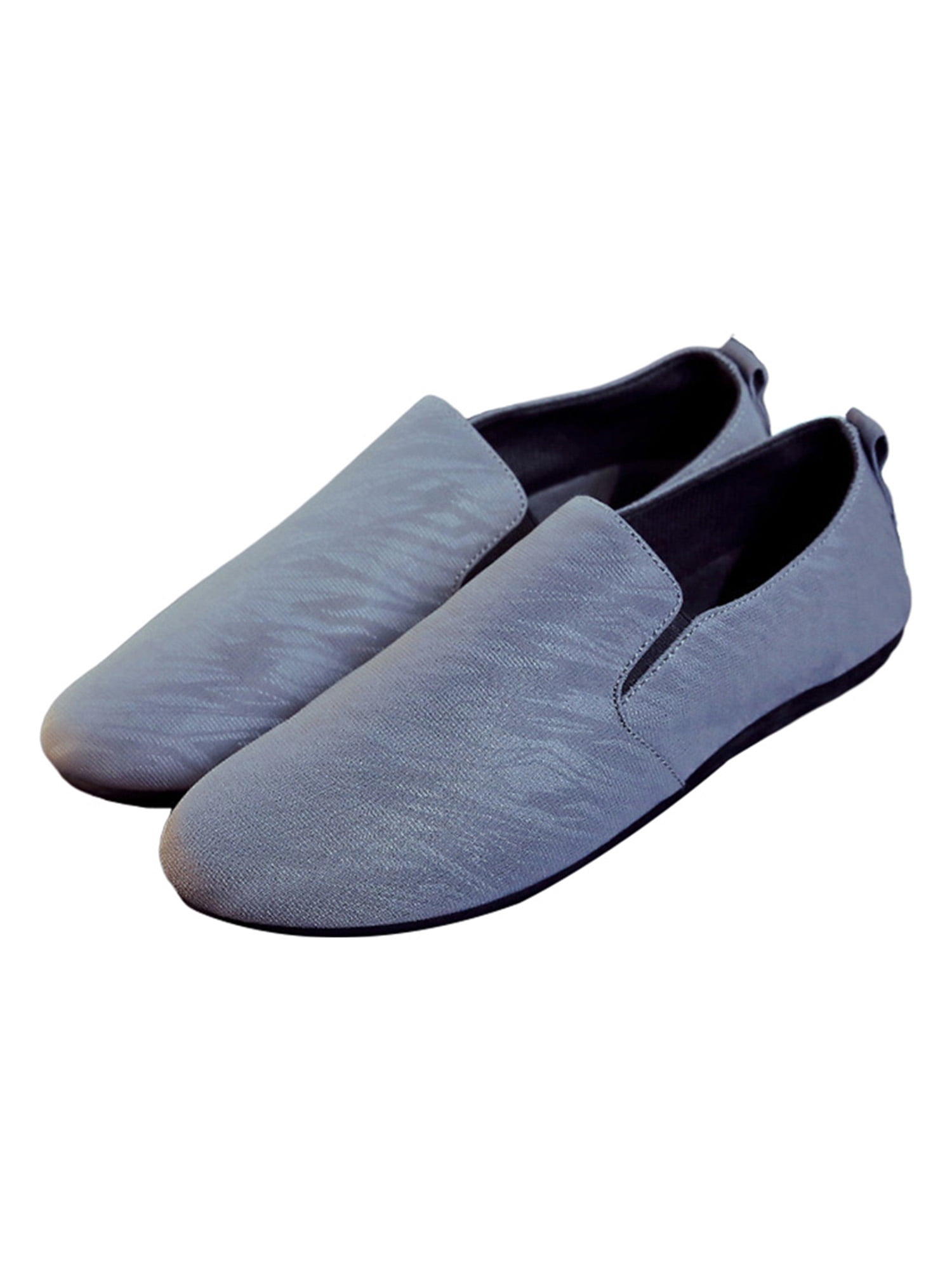 Men's Slip On Canvas Loafers Driving Moccasin Shoes Flats Sneakers Breathable 
