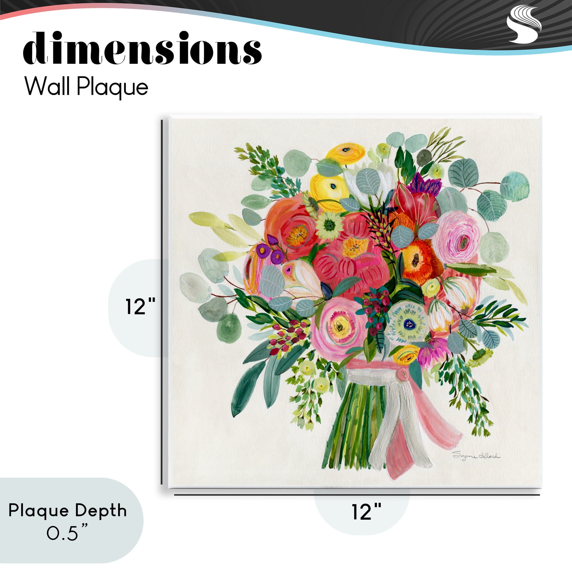 Stupell Industries Constant Friend Bouquet Wall Plaque Art, design by Suzanne Allard