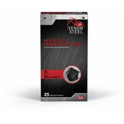 Venom Steel Heavy Duty Barrier Black Face Mask, 25 Count