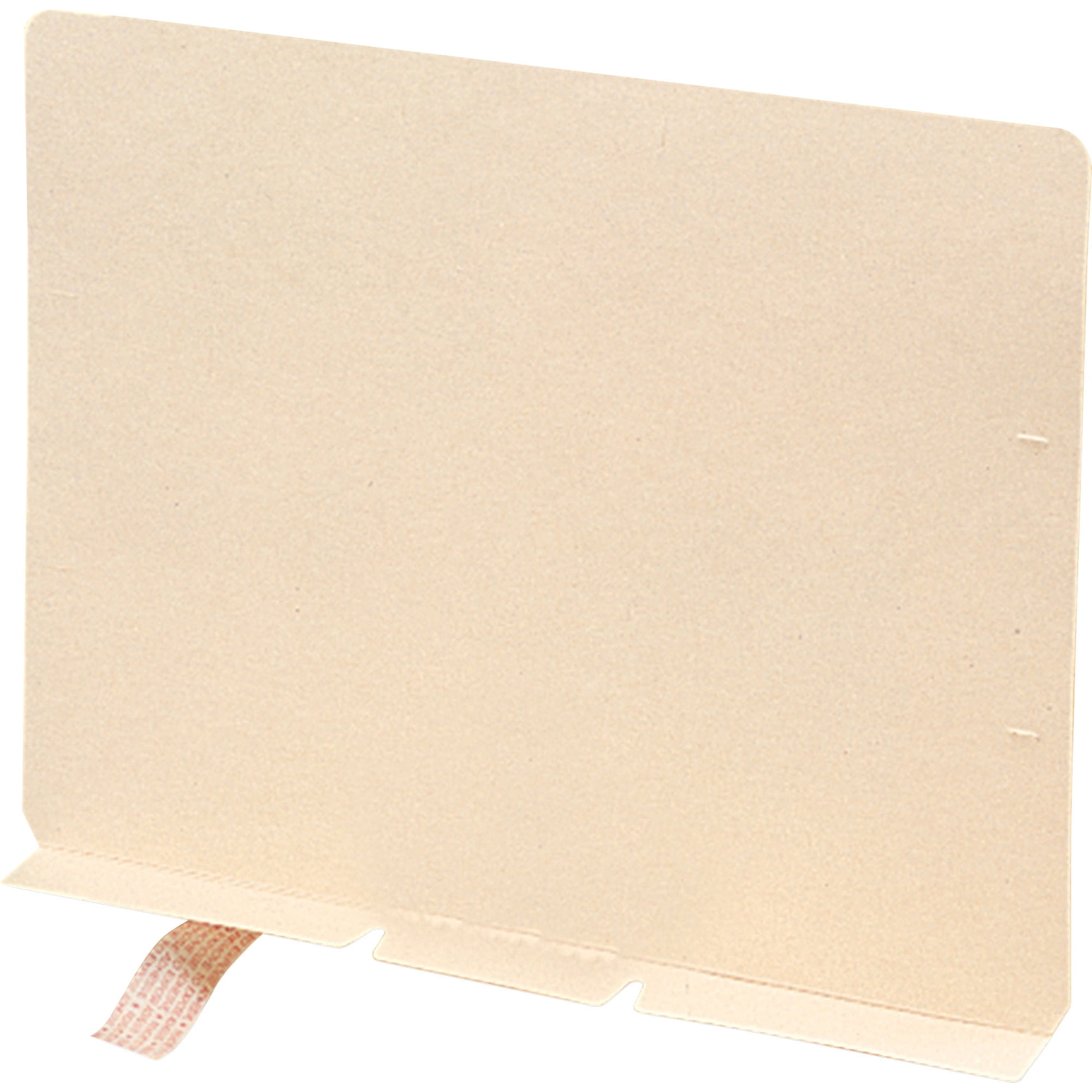 Smead 68021 Self-Adhesive Prepunched Folder Dividers with 1 Fastener - Letter, Manila (100/Box)