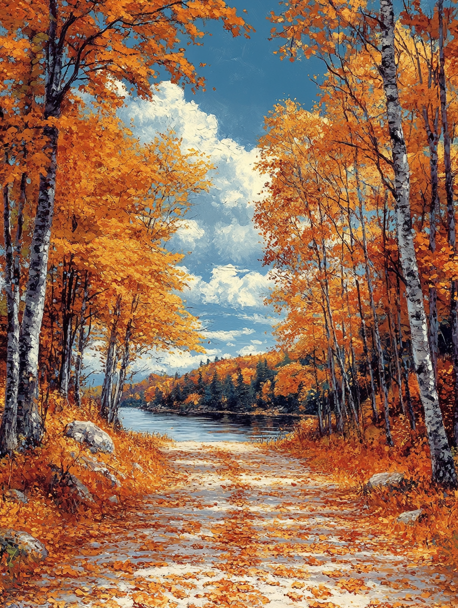 Serene Landscape River Rocks Canvas Painting， Suitable for Living