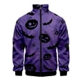 thumbnail image 4 of Chaqueta con estampado 3D de calabaza de Halloween para hombres y niños, camisetas de manga larga con personalidad, chaquetas de calle de gran tamaño con cremallera, abrigo, ropa, 4 of 4