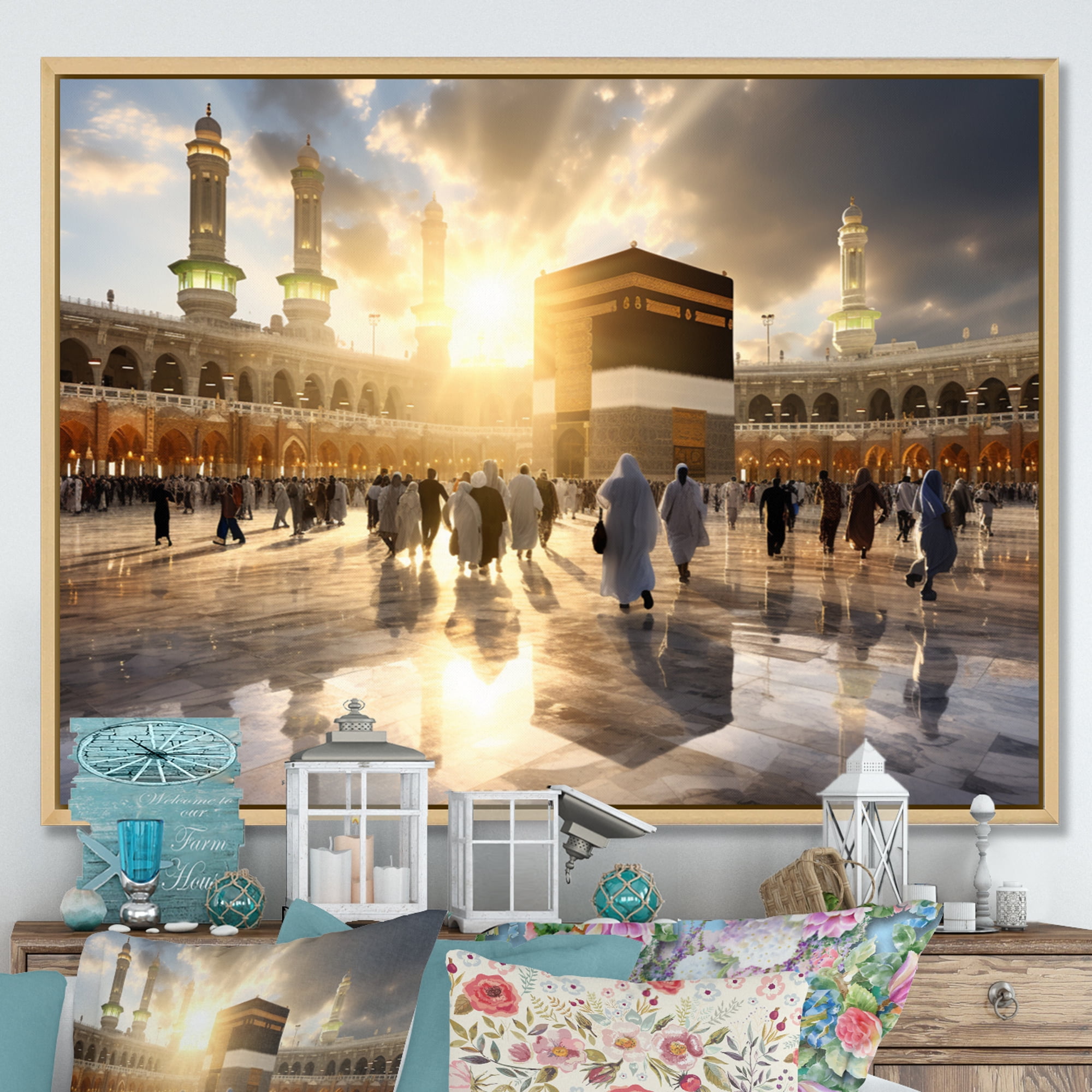 Diffuser Refill Mecca Baies Designart Islam Oversized Framed Wall