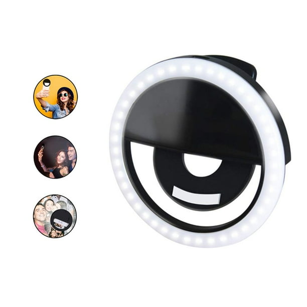 Sapper 36 LED Selfie Ring Light, Rechargeable, ClipOn LED Ring Light for Phone, Tablet & Laptop