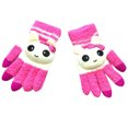 thumbnail image 2 of Dyfzdhu Adult Winter Warm Knitted wapiti Animails Thickening Screen Cute Gloves Hot Pink, 2 of 5