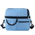 thumbnail image 2 of Large Insulated Leak Proof Lunch Bag Double Layer Food Insulation Bag Ice Bag, 2 of 2