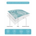thumbnail image 4 of Twin XL Quilt Bedding Set, Turquoise Coastal Reversible Summer Quilt 3 Pieces, Nautical Coral Starfish Shell Octopus Sea Lightweight Bedspreads Coverlets with 2 Pillow Shams for All Seasons, 4 of 5