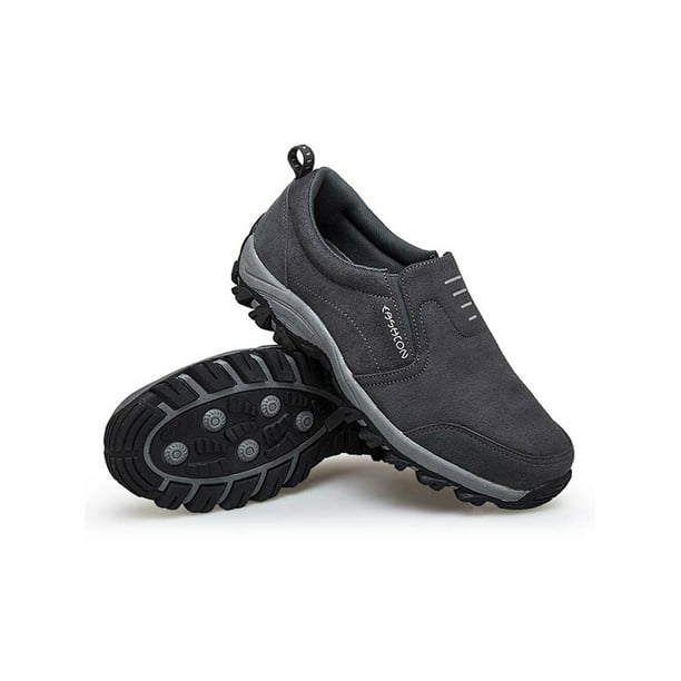 Lacyhop - Lacyhop Men's Outdoor Hiking Non Slip Plain Slip On Shoes ...