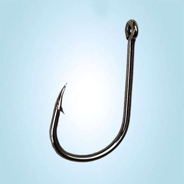 Xingzhi 100PCS/Set Carbon Steel Carp Fishing Hook Fishhooks Durable Jig  Head Fishing Hooks with Hole, Type 2 