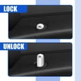 thumbnail image 4 of 1 Set No.51211805643/51216754240 Door Lock Rod Knob and Locking Button Cover for BMW 328i Silver Tone, 4 of 7