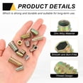 thumbnail image 3 of 18 Pcs Threaded Inserts for Wood, Zinc Alloy M8 Hex-Flush Thread Inserts Nuts 18mm Length, 3 of 6