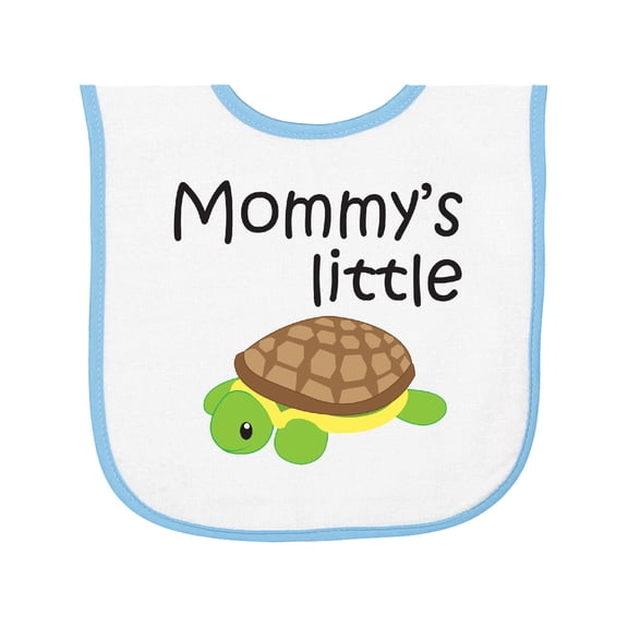 Inktastic Mommy's Little Turtle Baby Terry Cloth Bib