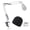 White, variant on Razer Seiren Mini Boom Arm with Pop Filter - Mic Stand with Foam Cover Windscreen Compatible with Razer Seiren Mini Streaming Microphone by YOUSHARES