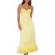 thumbnail image 3 of Maxi vestidos para mujer correa de espagueti sin negro recorte delgado fruncido bodycon vestido largo verano Y2K Streetwear, 3 of 5