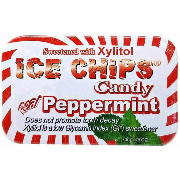 ICE CHIPS CANDY, HRD CANDY,PPRMNT,XYLITOL 1.76 OZ